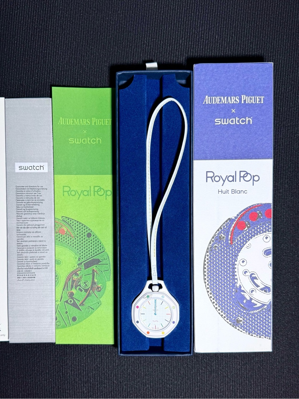 Swatch Royal Pop 'Huit Blanc' White Pendant Watch by Audemars Piguet